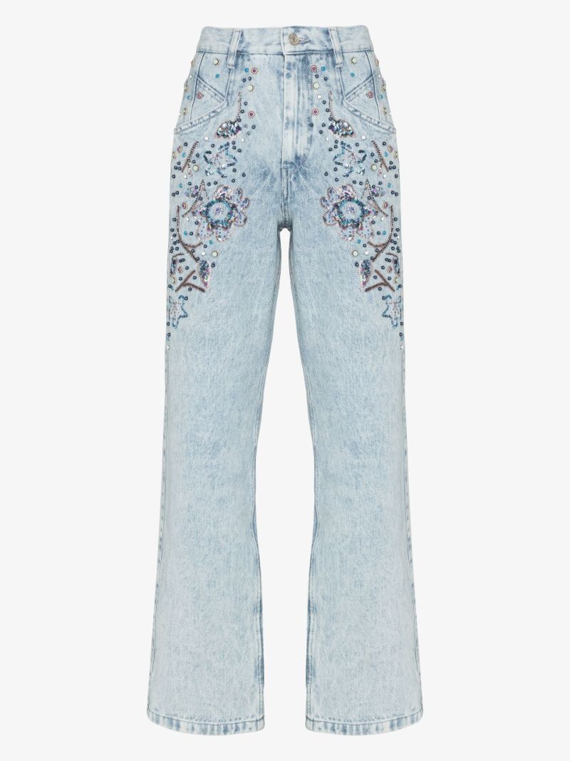 Nadegeil Sequinned Boyfriend Jeans