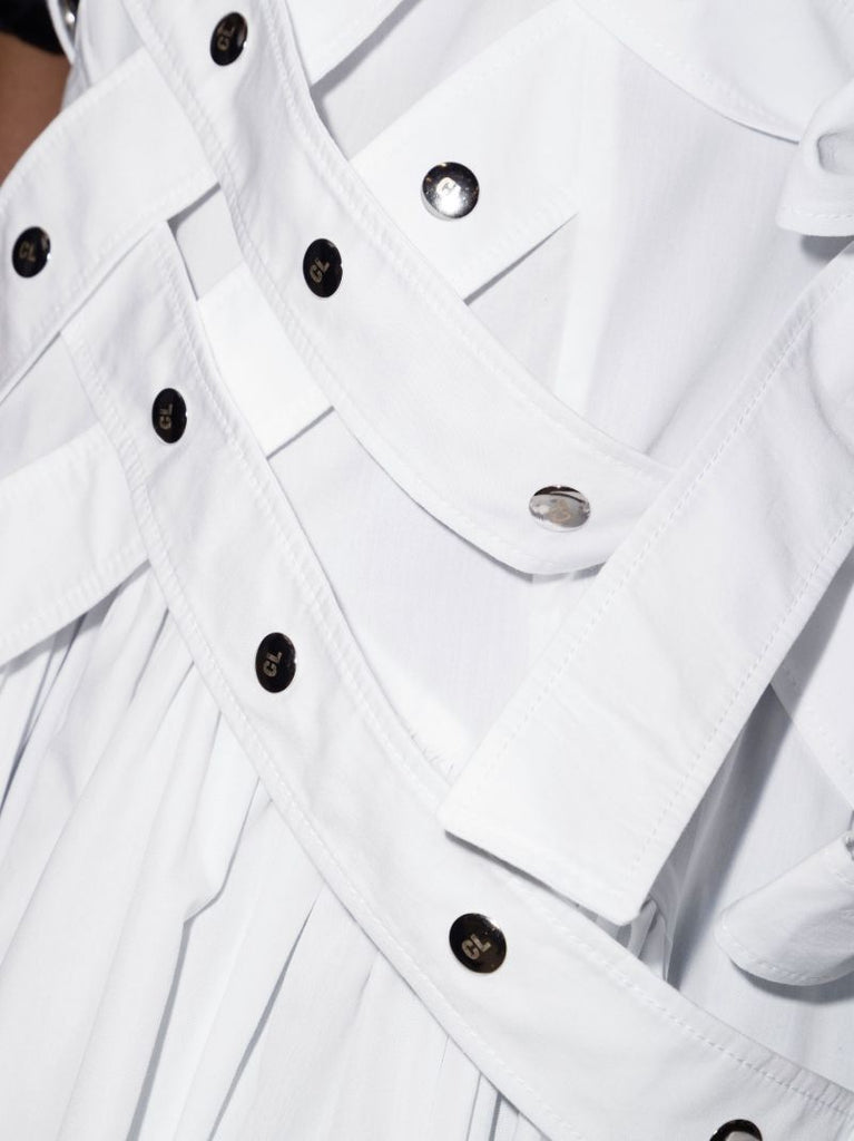 Studded Tie Detail Mini Dress