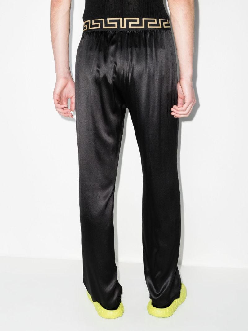 Greca Border Silk Pyjama Bottoms