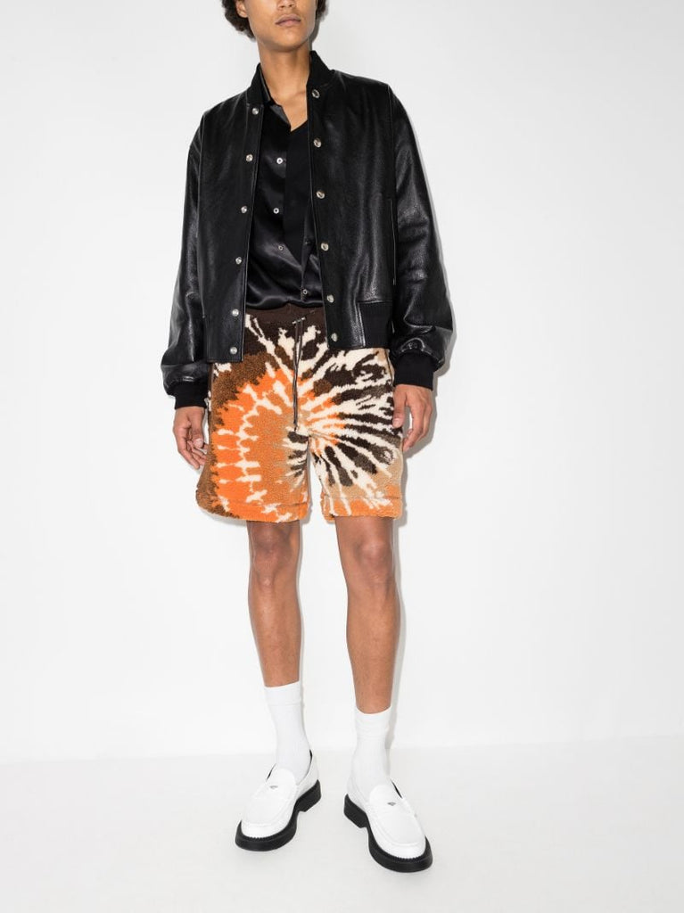 Tie-dye Fleece Track Shorts