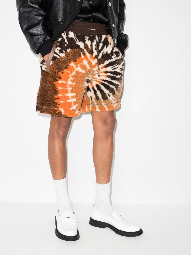Tie-dye Fleece Track Shorts