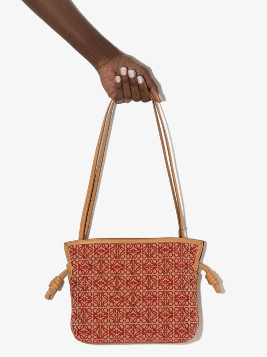 Red Flamenco Mini Anagram Clutch Bag