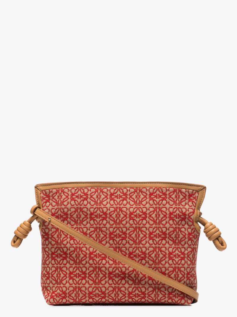 Red Flamenco Mini Anagram Clutch Bag