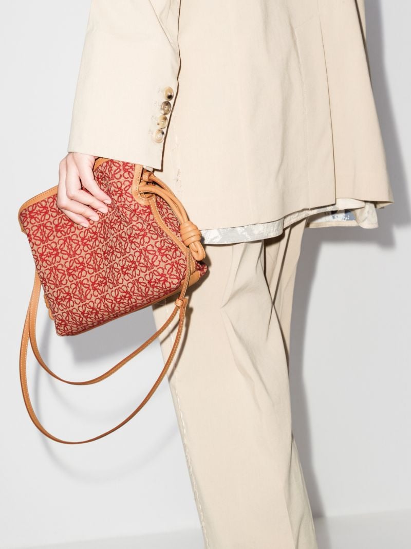 Red Flamenco Mini Anagram Clutch Bag