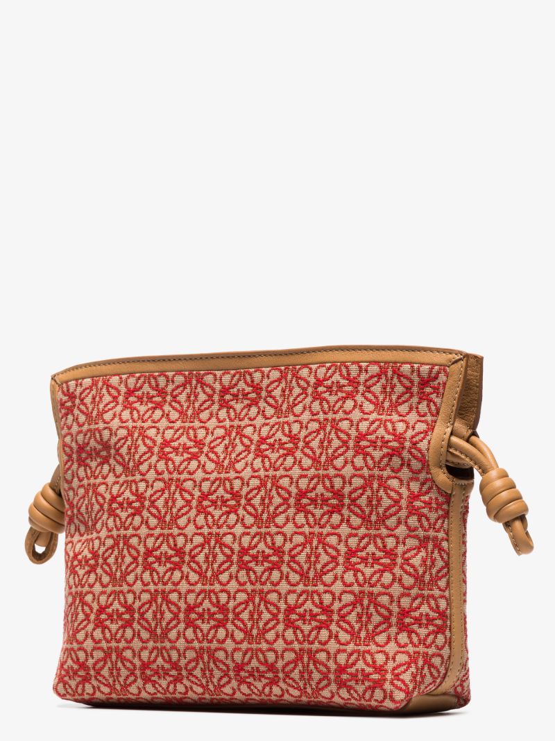 Red Flamenco Mini Anagram Clutch Bag