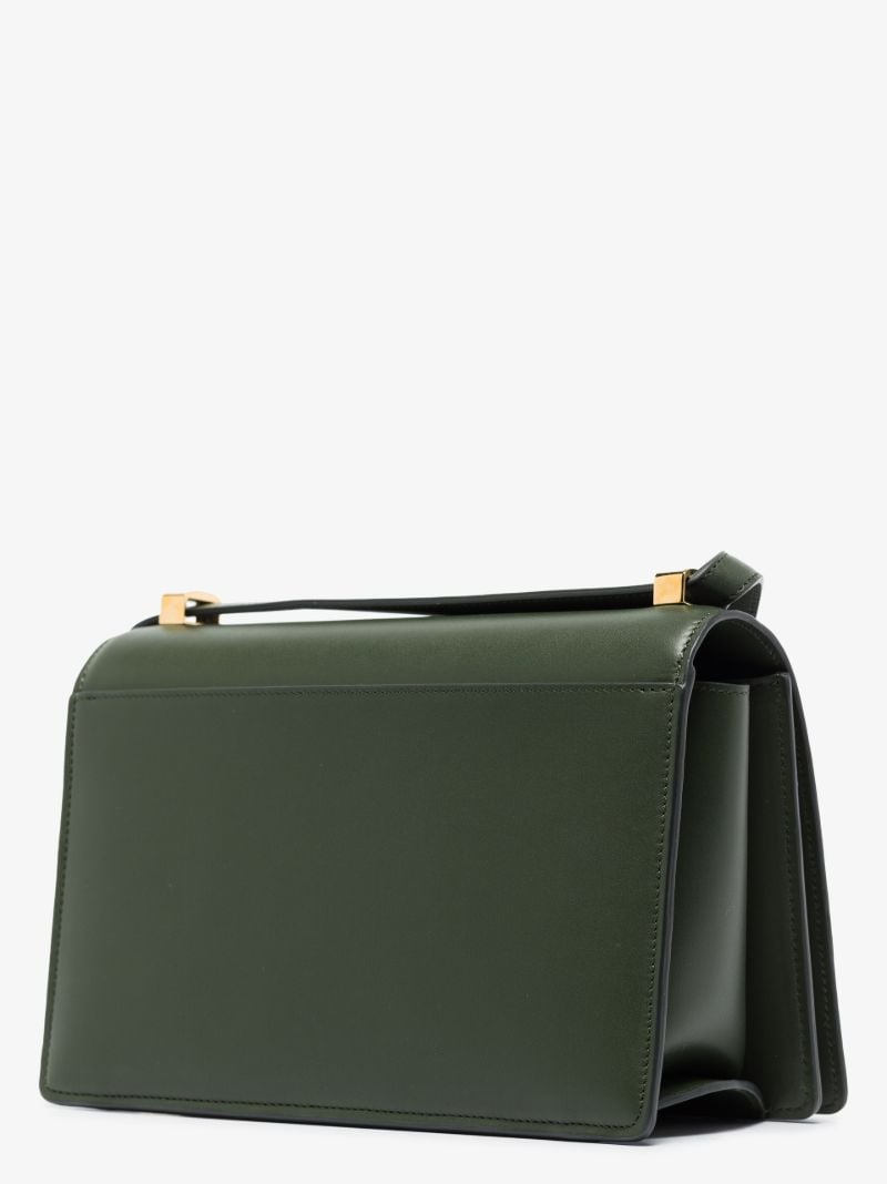 Green Barcelona Leather Shoulder Bag