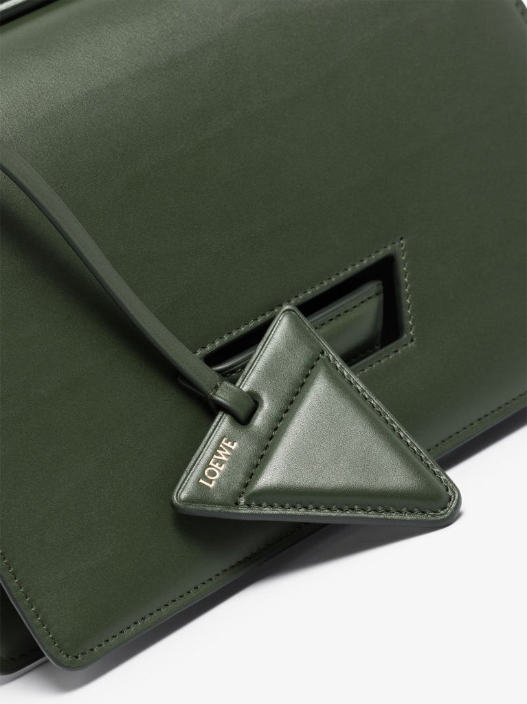 Green Barcelona Leather Shoulder Bag