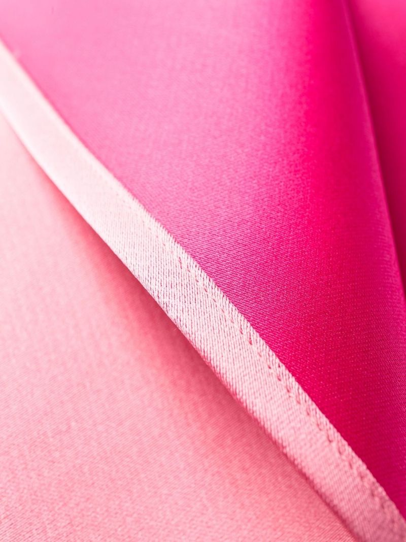 Pink Draped Detail Strapless Gown