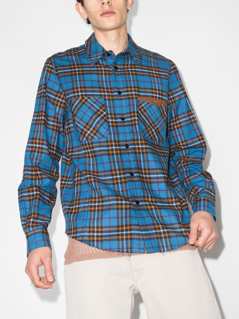 Logo Checked Flannel Shirt