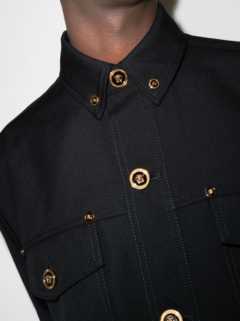 Medusa Logo Shirt Jacket