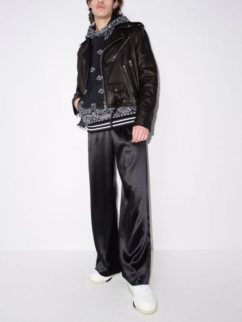 Perfecto Paint Drip Logo Leather Jacket
