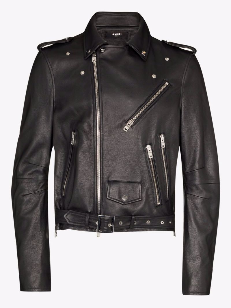 Perfecto Paint Drip Logo Leather Jacket
