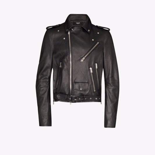 Perfecto Paint Drip Logo Leather Jacket