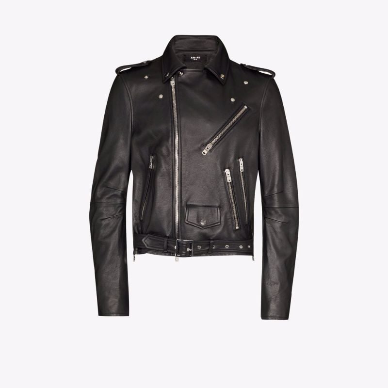 Perfecto Paint Drip Logo Leather Jacket