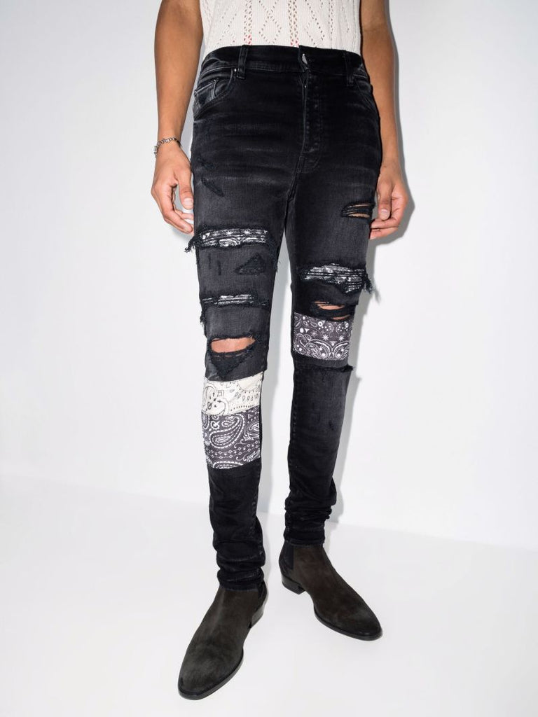 Artpatch Vintage Bandana Skinny Jeans