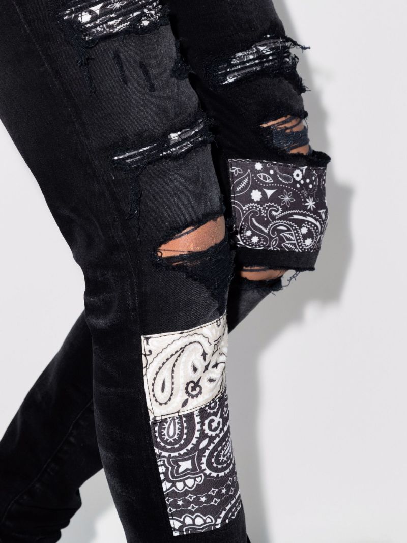 Artpatch Vintage Bandana Skinny Jeans