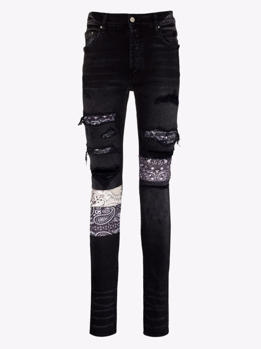 Artpatch Vintage Bandana Skinny Jeans