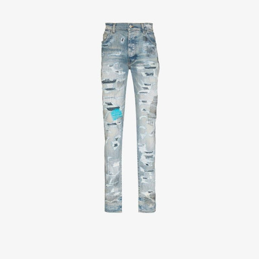 Repair Distressed Skinny Jeans