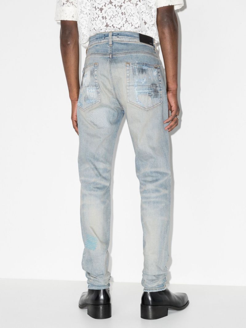 Repair Distressed Skinny Jeans