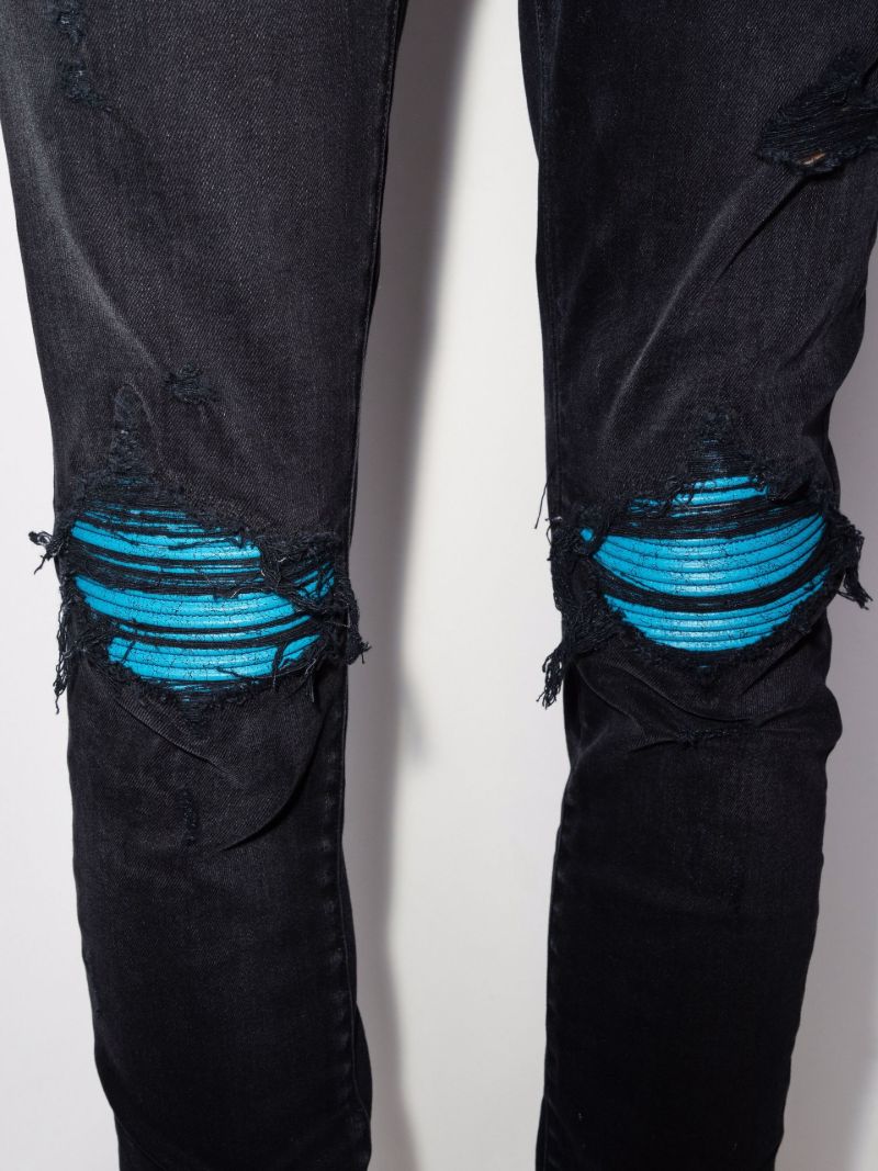 Mx1 Cracked Paint Skinny Jeans