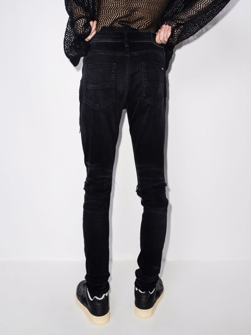 Mx1 Cracked Paint Skinny Jeans