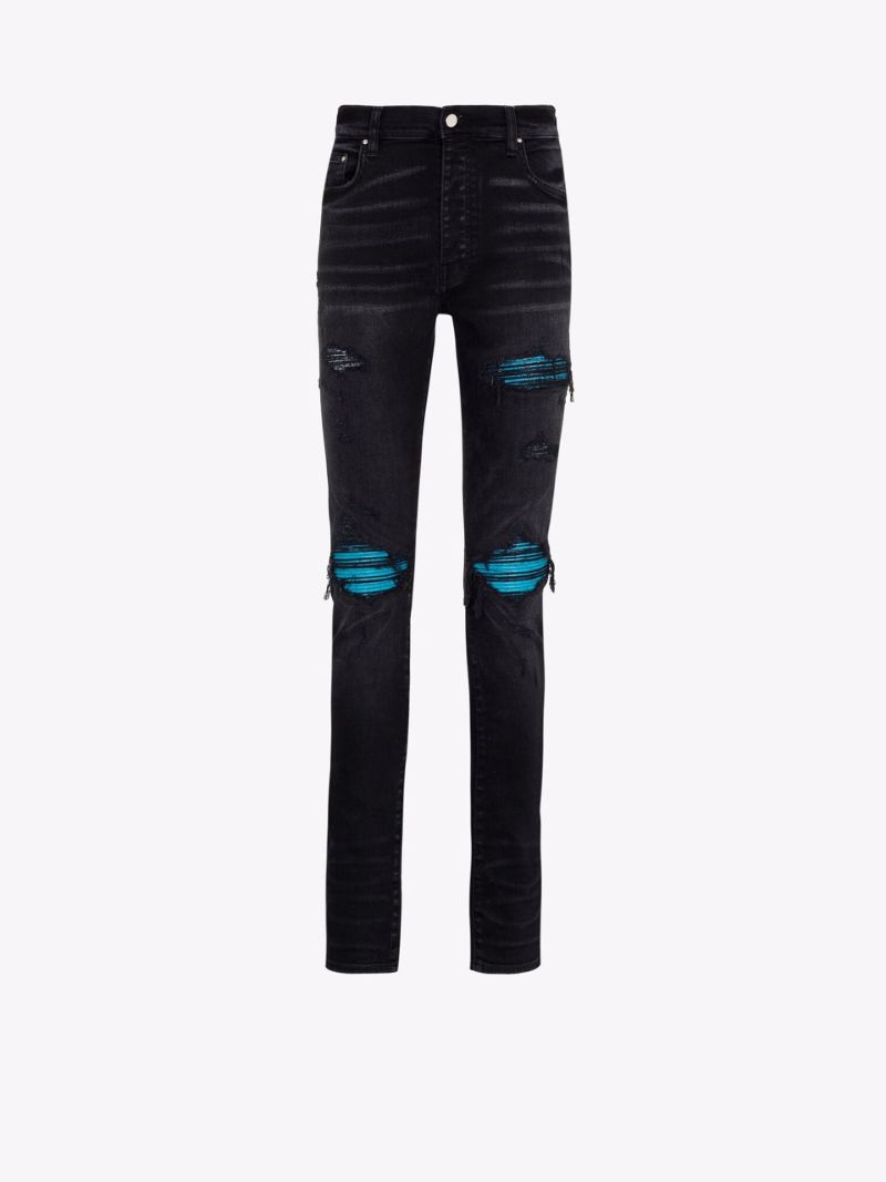 Mx1 Cracked Paint Skinny Jeans