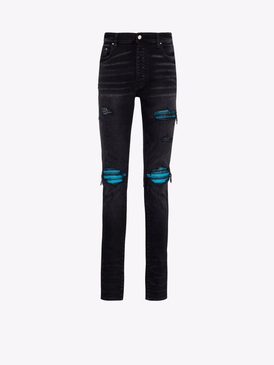 Mx1 Cracked Paint Skinny Jeans