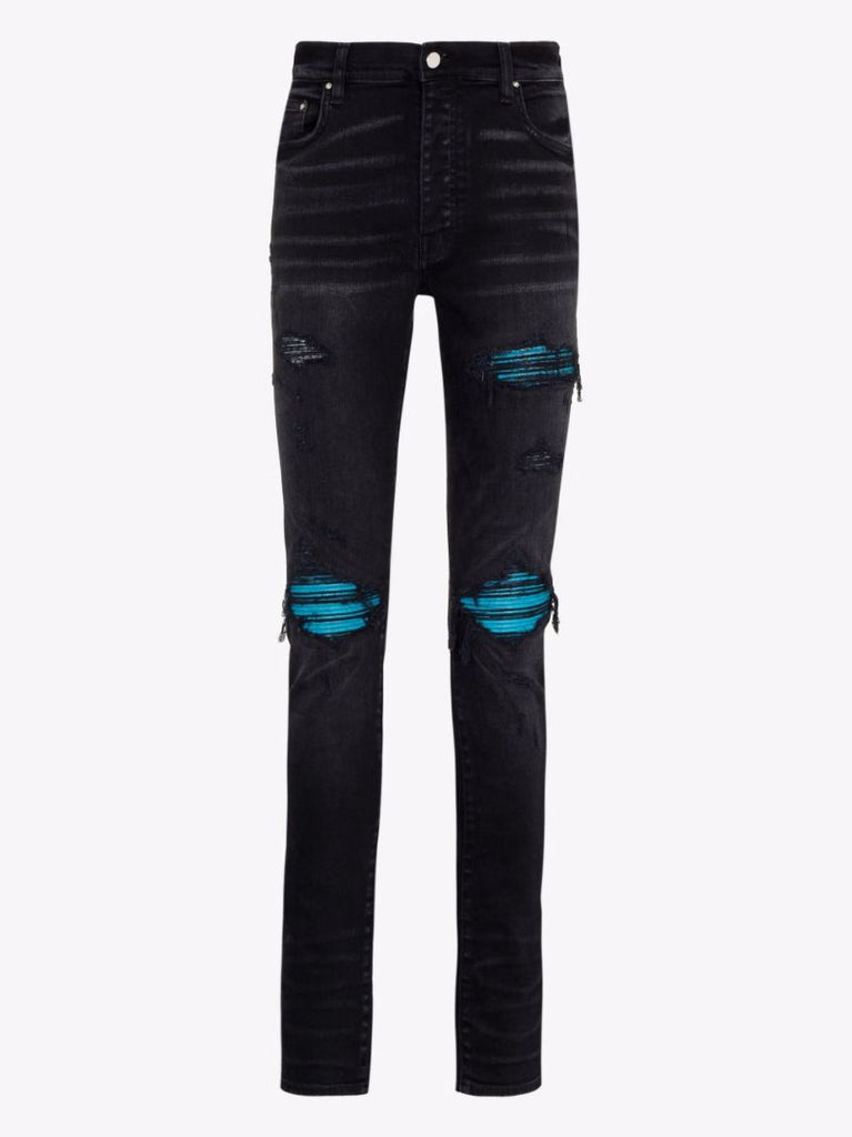 Mx1 Cracked Paint Skinny Jeans