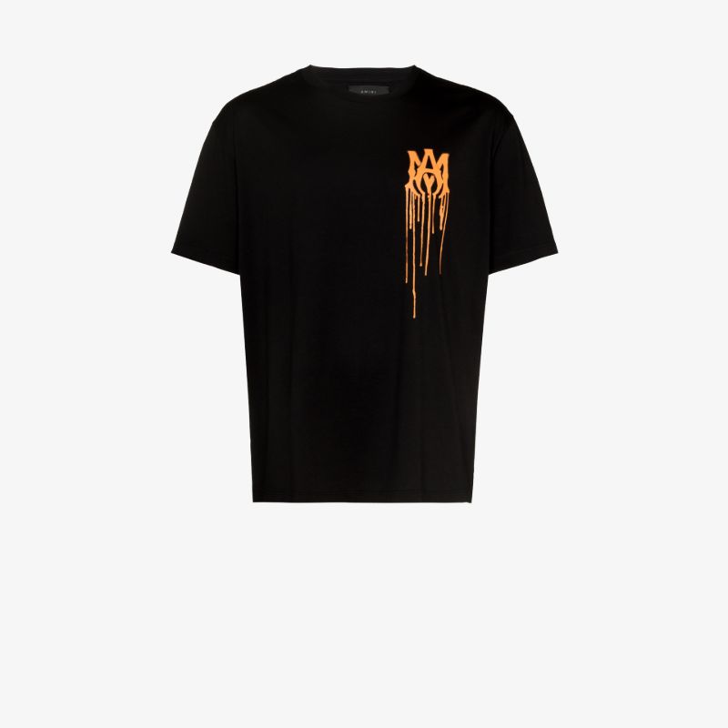 Paint Drip M.a. Logo Cotton T-shirt