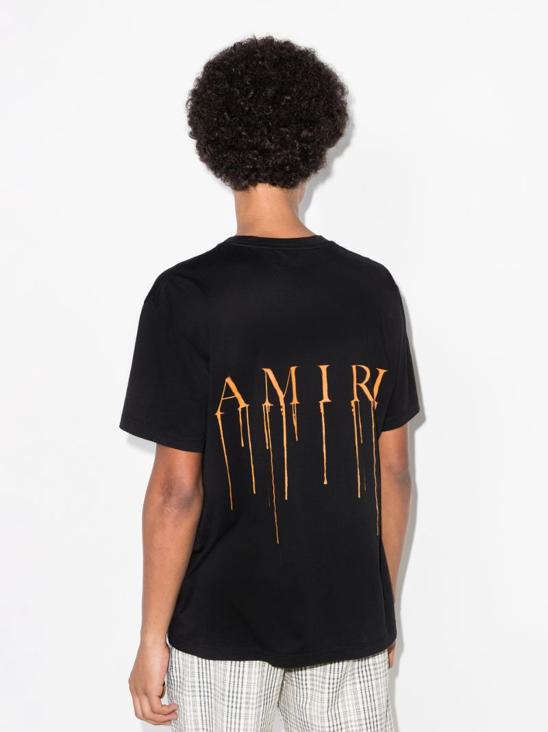 Paint Drip M.a. Logo Cotton T-shirt