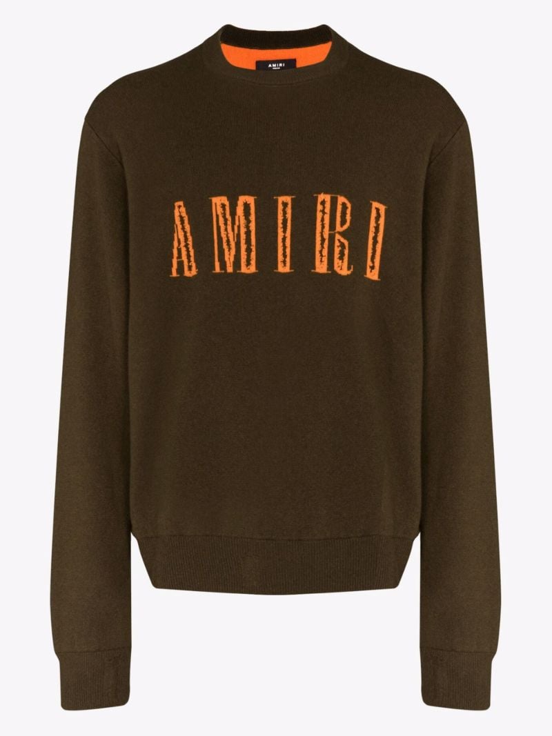 Cut Away Logo Cashmere Sweater