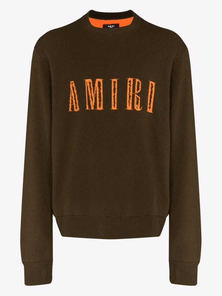 Cut Away Logo Cashmere Sweater