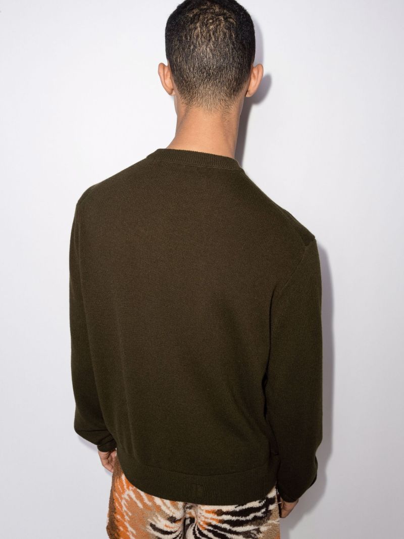 Cut Away Logo Cashmere Sweater