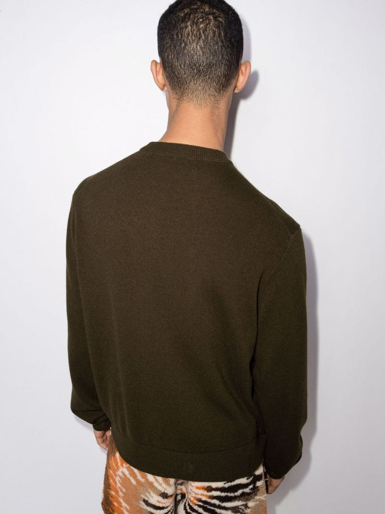 Cut Away Logo Cashmere Sweater