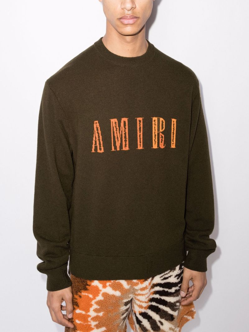 Cut Away Logo Cashmere Sweater