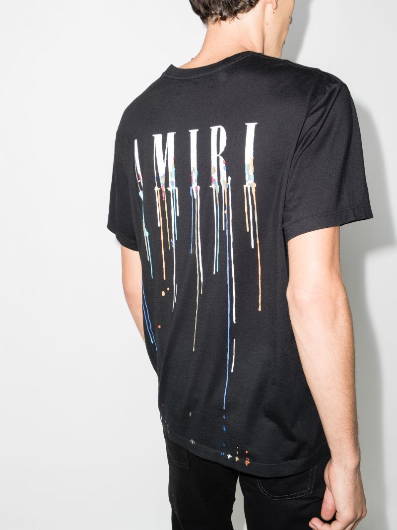 Paint Drip Logo Print T-shirt