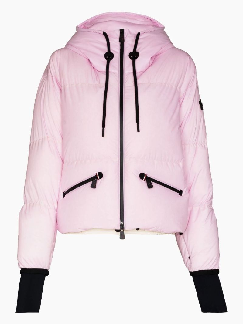 Pink Allesaz Quilted Ski Jacket