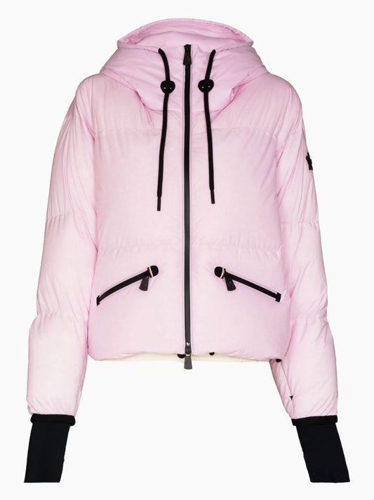 Pink Allesaz Quilted Ski Jacket