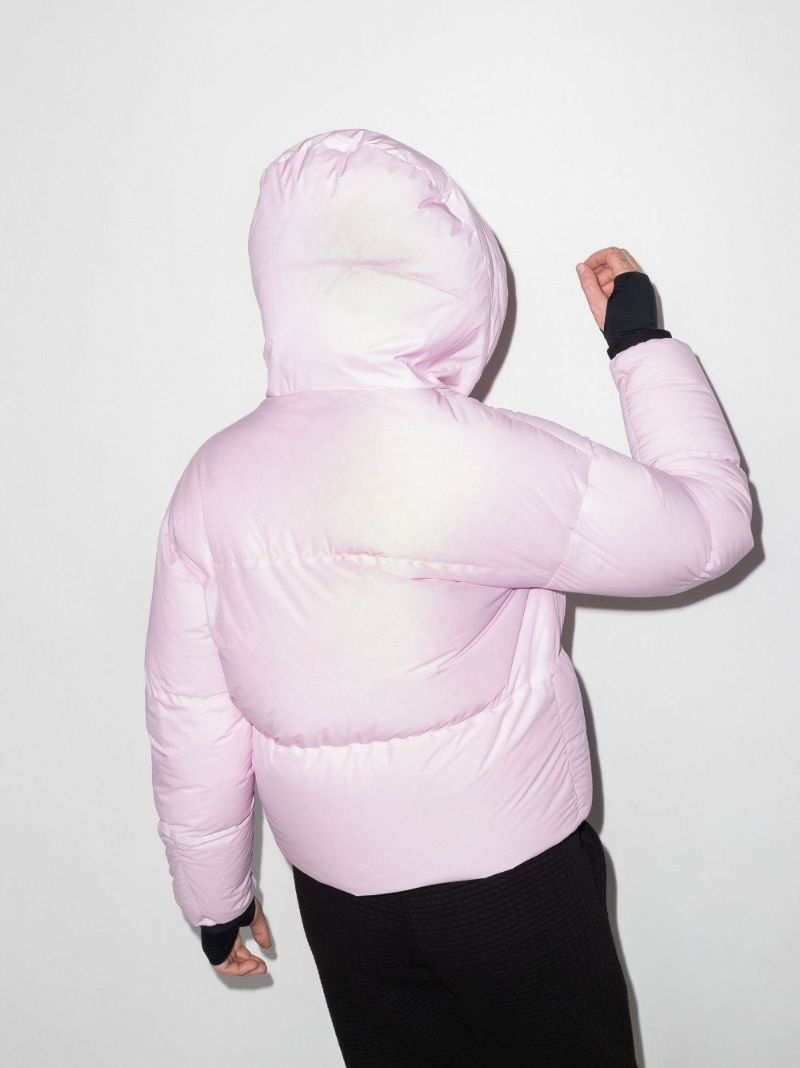 Pink Allesaz Quilted Ski Jacket