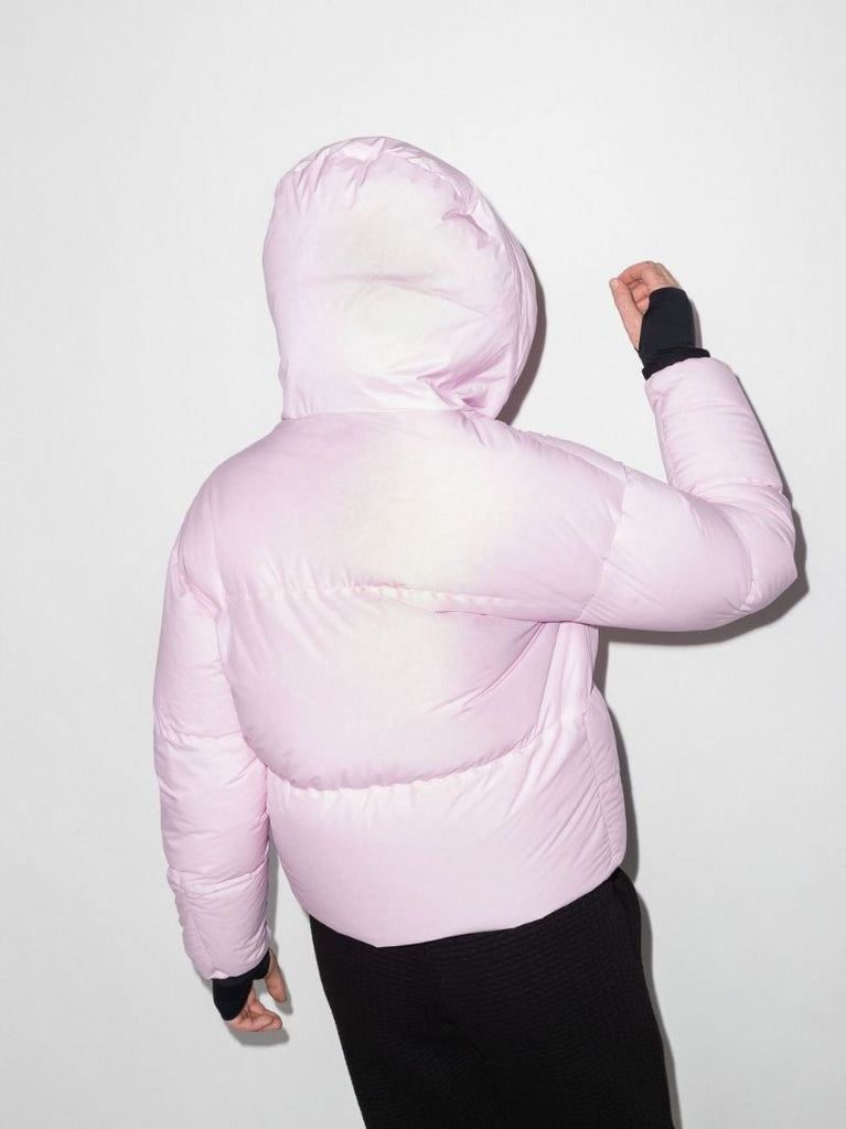Pink Allesaz Quilted Ski Jacket