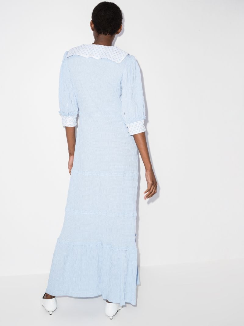 Crochet Collar Maxi Dress