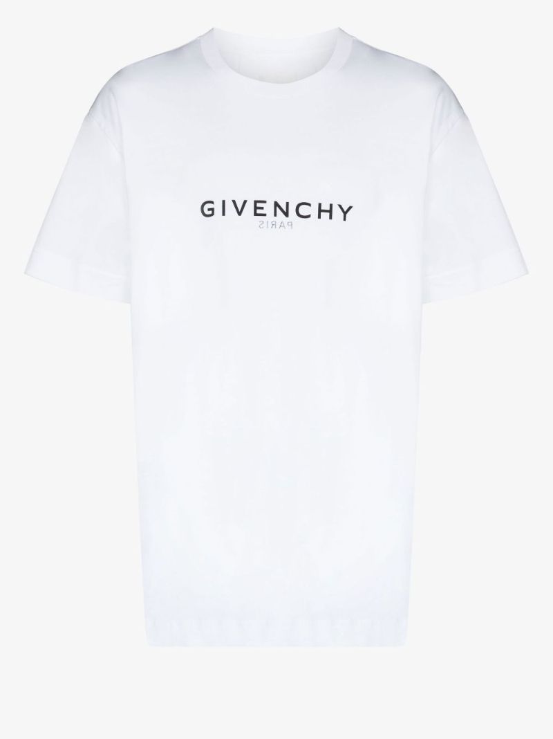 White Reverse Logo Cotton T-shirt