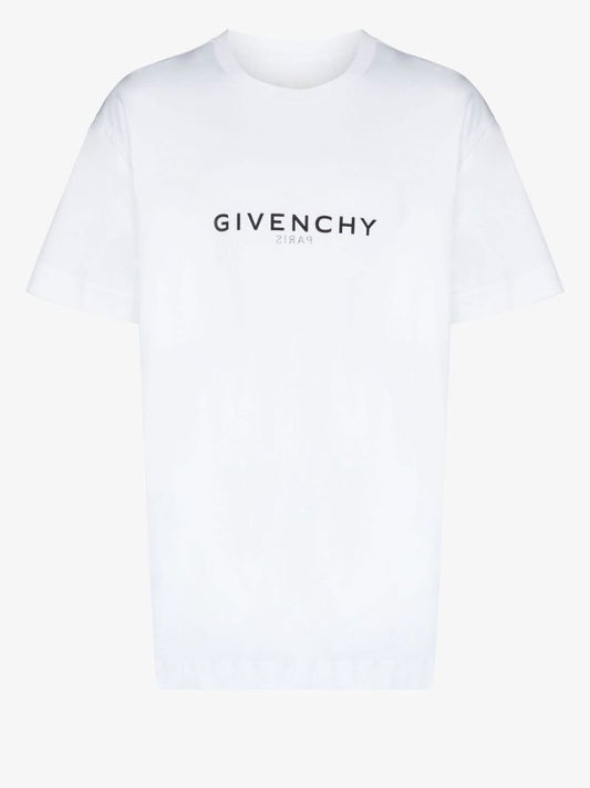 White Reverse Logo Cotton T-shirt