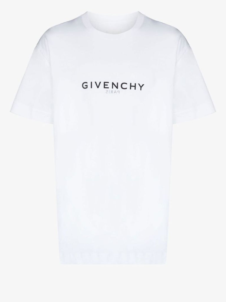White Reverse Logo Cotton T-shirt