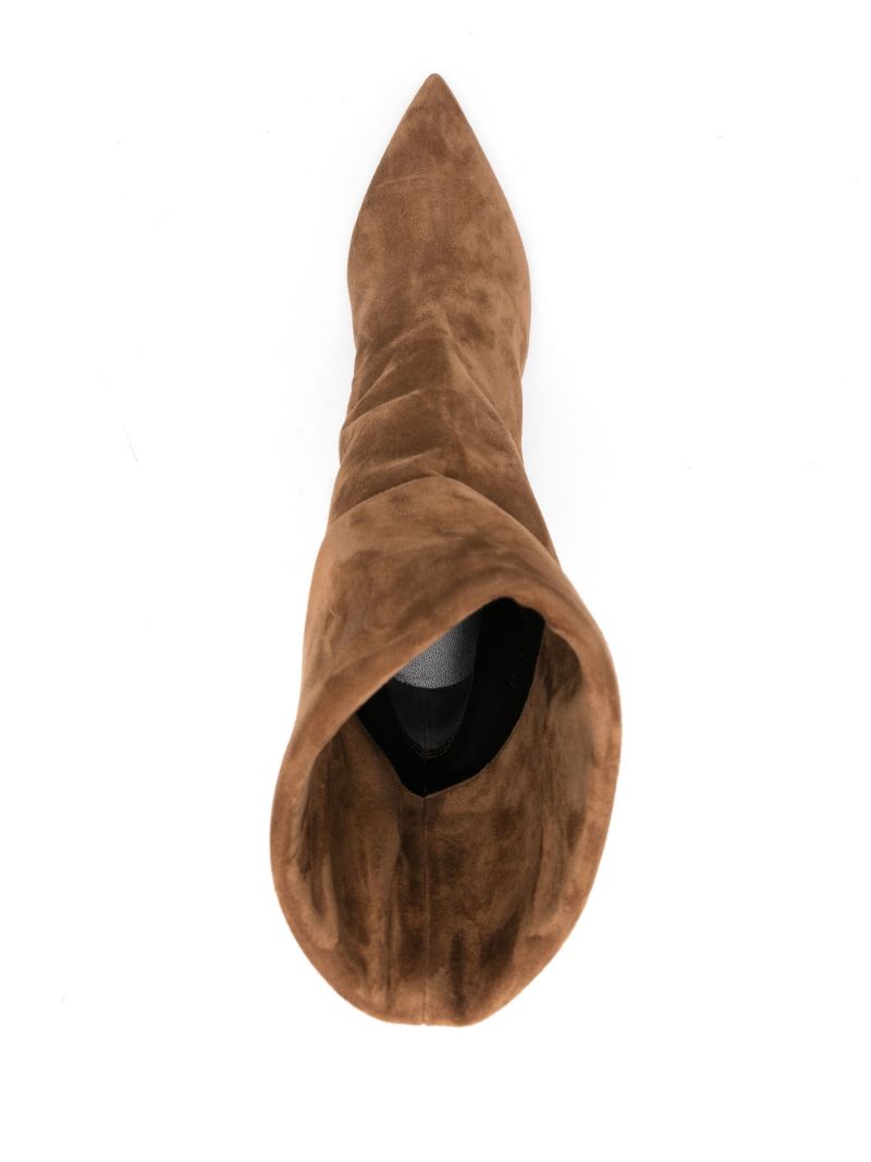 Brown Niki 85 Suede Ankle Boots