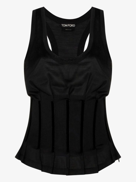 Scoop Neck Corset Tank Top