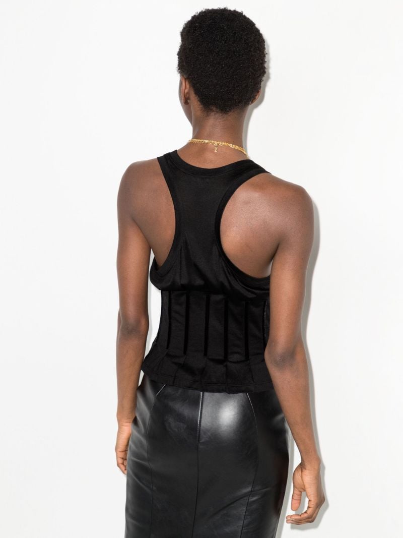 Scoop Neck Corset Tank Top