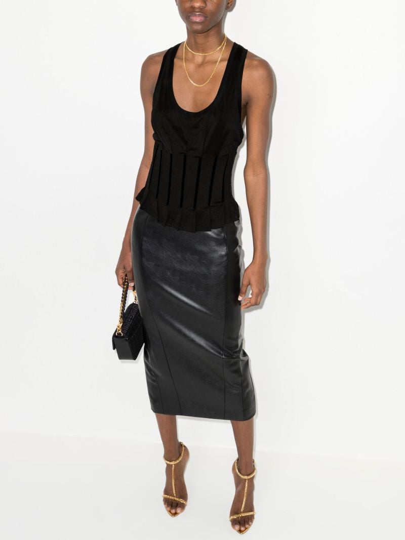 Scoop Neck Corset Tank Top