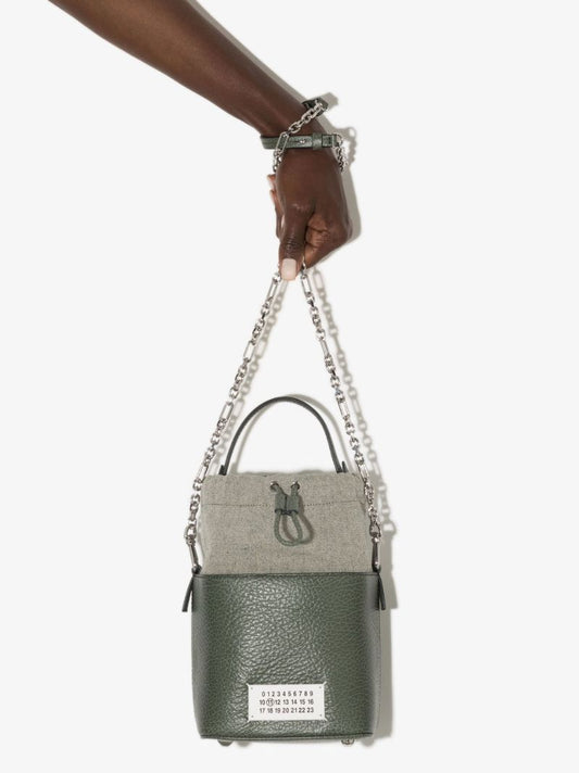 Green 5ac Leather Bucket Bag