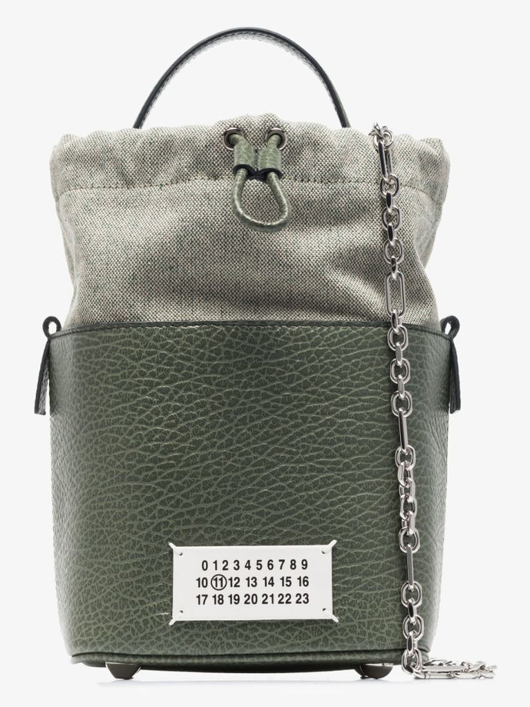 Green 5ac Leather Bucket Bag